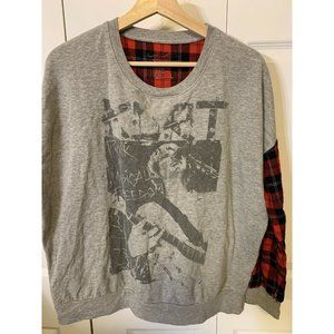 Kurt Cobain Mens Sz L Long Sleeve T-Shirt Nirvana Cobain Punk Is Musical Freedom